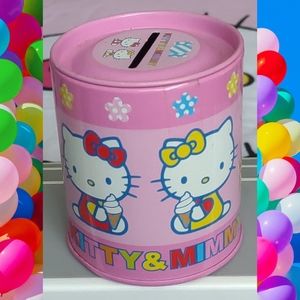 Vintage Hello Kitty & Mimmy coin bank
